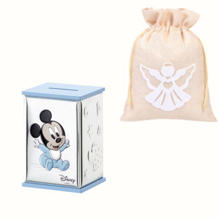 Skarbonka Disney Myszka  dla chłopca  z grawerem - prezent na Chrzest Św. roczek, urodziny 