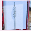 Bransoletka kwiaty z białymi cyrkoniami - pomysł na prezent dla Niej